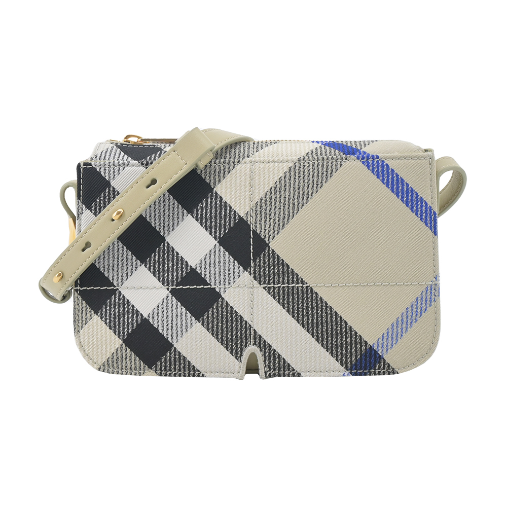 【JS’Maxx】BURBERRY Snip新款格紋斜背包(地衣色)