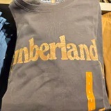[S] TIMBERLAND MEDIUM BROWN MEN'S NORTHWOOD LOGO SHORT-SLEEVE T-SHIRT, TB0A5NCC-BK0 (STL12)