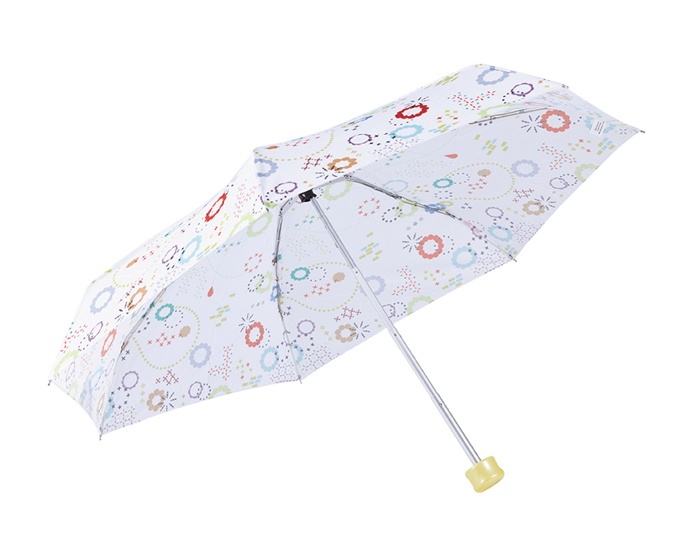 RAINSTORY繽紛幾何抗UV手開迷你口袋傘