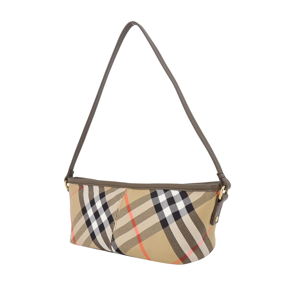 【JS’Maxx】BURBERRY 新款格紋迷你手提包(沙色)