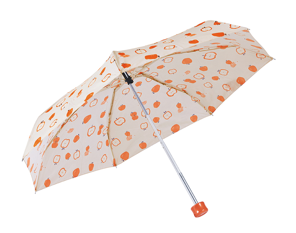 RAINSTORY蘋果刺蝟抗UV手開迷你口袋傘(橘)