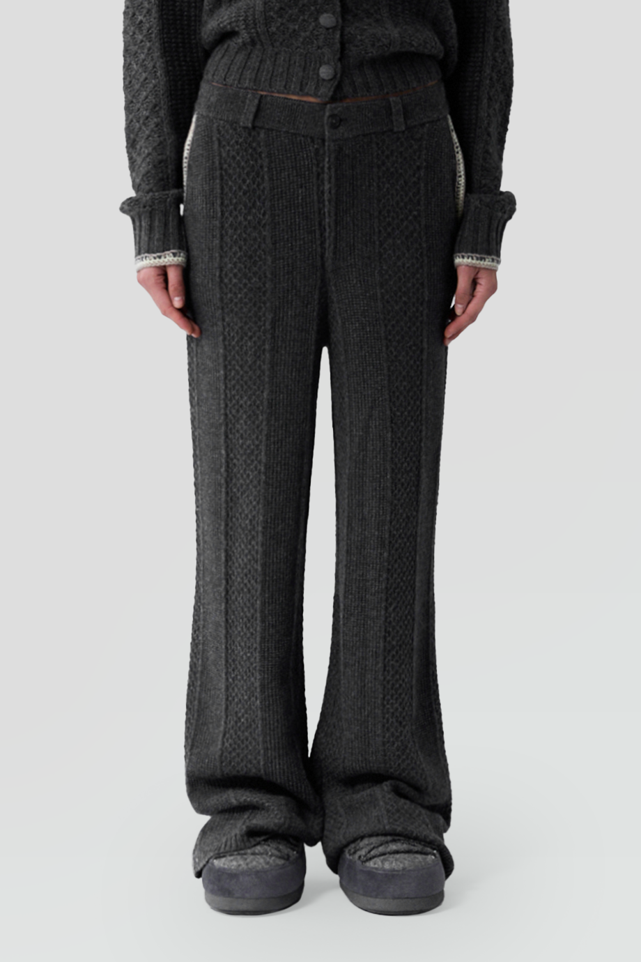 Guest in Residence｜TAILORED 羊絨混紡立體織紋長褲