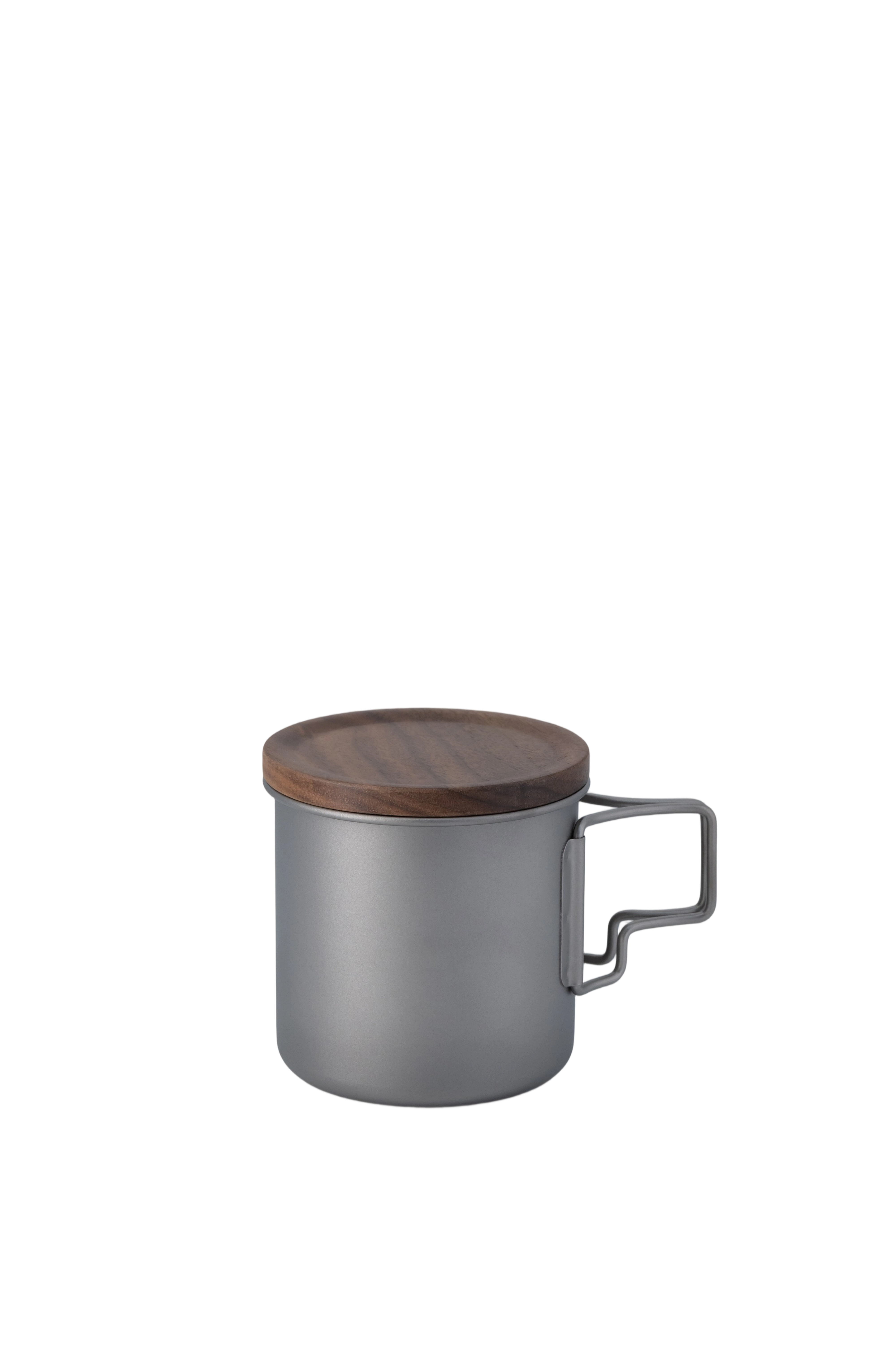 鈦造野木純鈦單層提把杯(340ml)