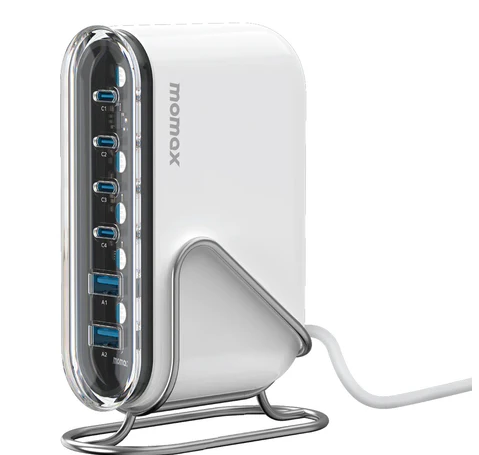 MOMAX | 120W 六輸出桌面 GaN 充電座 UM55