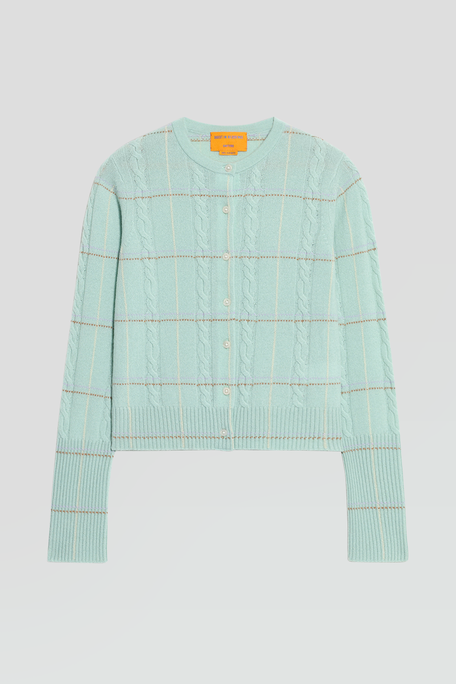 Guest in Residence｜JANE 格紋羊絨針織外套