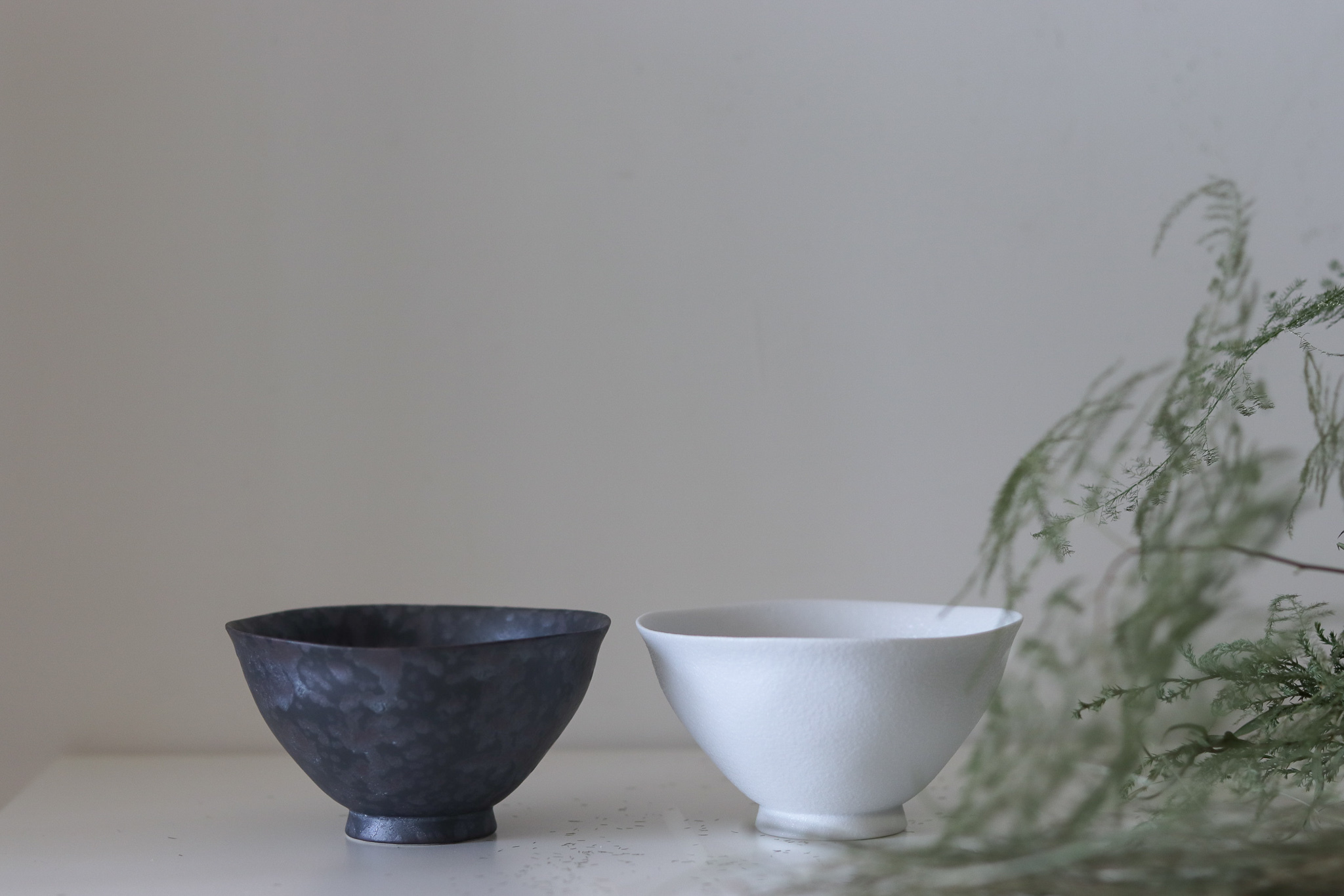 日本 有田燒 不規則邊 chawan-snow 飯碗