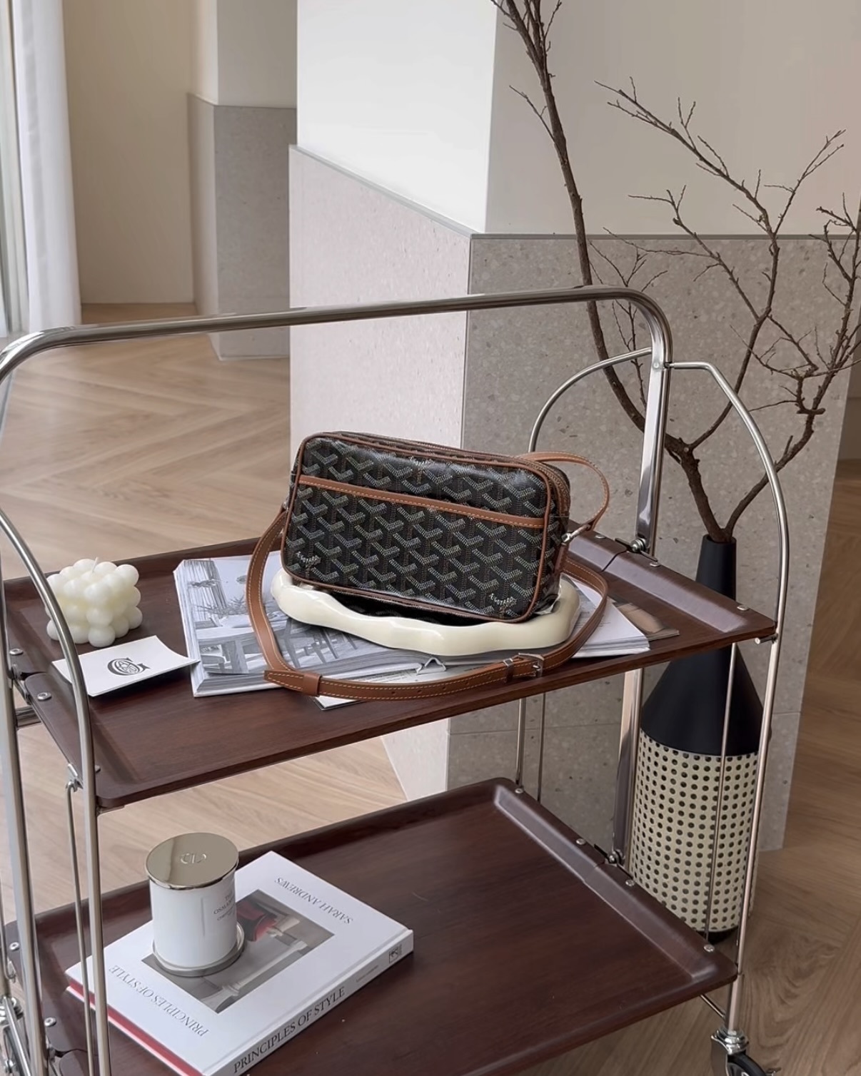 GOYARD｜CAP-VERT小號相機包 黑棕