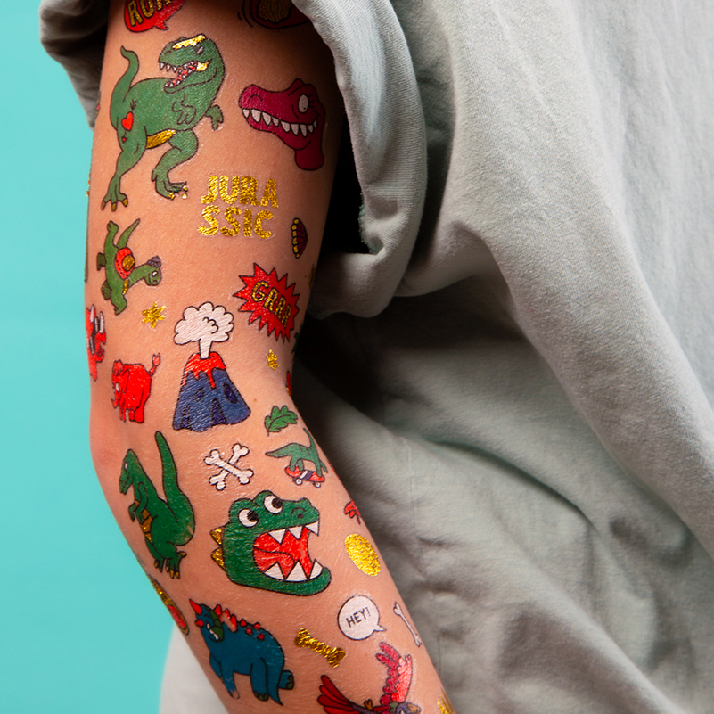 OMY 紋身貼紙-侏儸紀恐龍