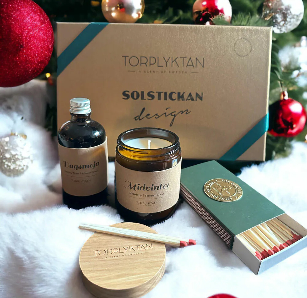 Torplyktan-solstickan 冬季禮盒,瑞典職人替北歐春夏秋冬調製特有香調