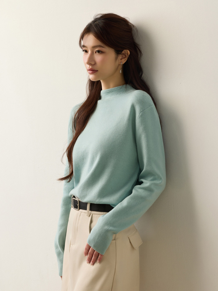 SALE500 微領針織上衣