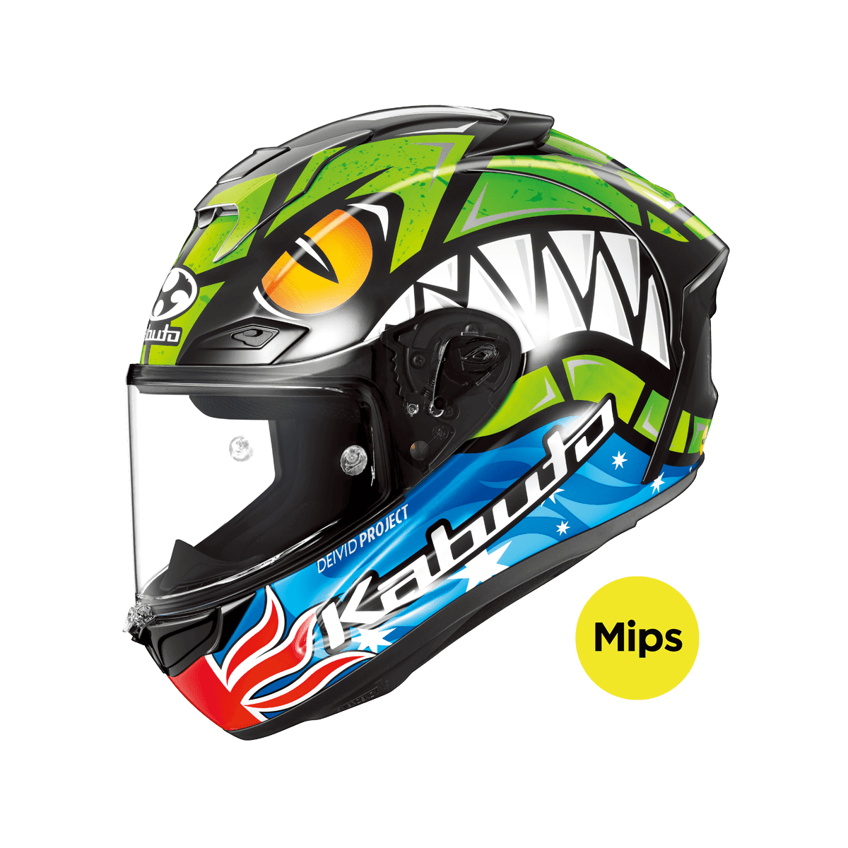 KABUTO F-17 Remy Gardner 選手彩繪 頂級帽款 賽道帽款