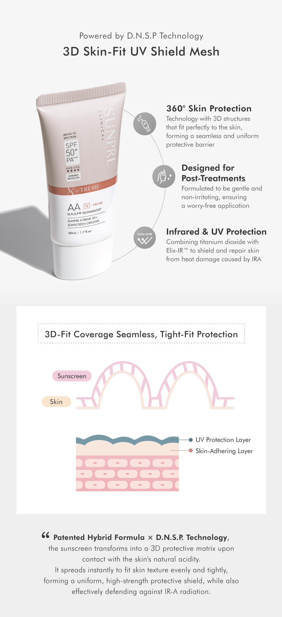 SUNPRE X-Treme 50+ Sunscreen Original 50ML