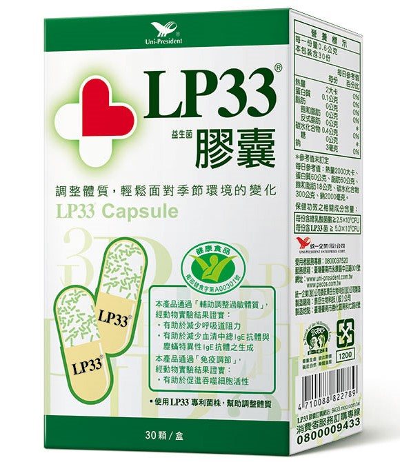 過敏益生菌推薦：LP33