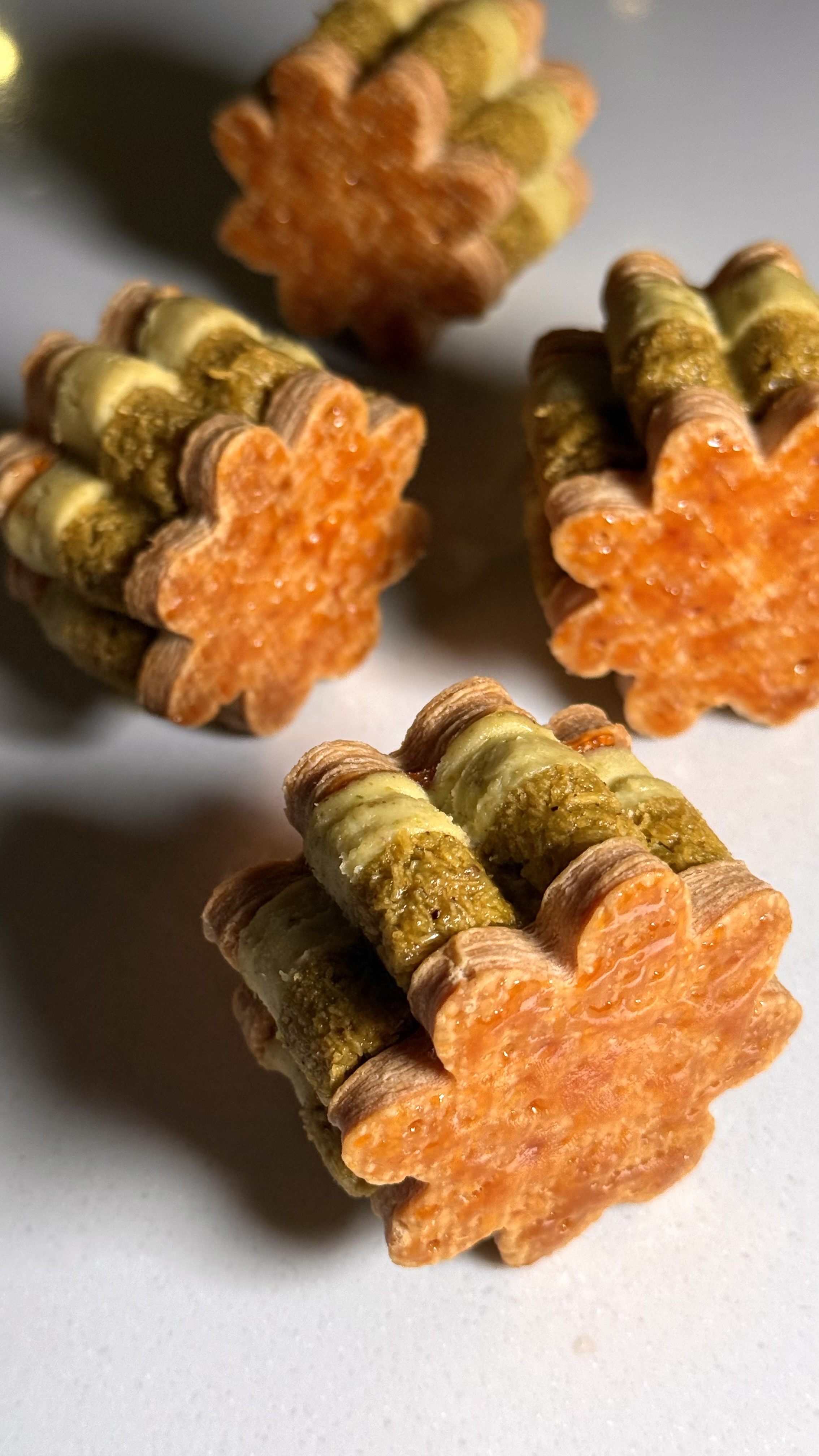 杜拜開心果厚餡小花酥『4入盒裝』