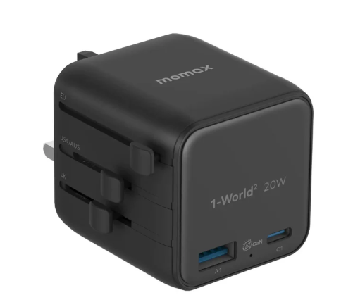 MOMAX | 1-World 20W 2埠 USB 旅行充電器 UA29