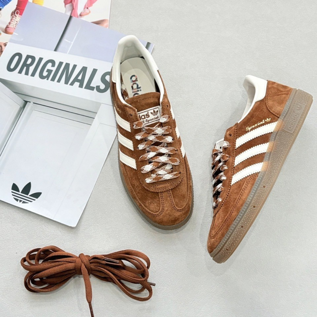 "代購" ADIDAS HANDBALL SPEZIAL 咖啡色 編織鞋帶 男女鞋 KI5938