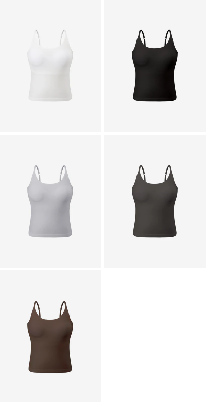 【直播】Verish LL112515 Modal 細肩帶U領Bra Top(附胸墊)