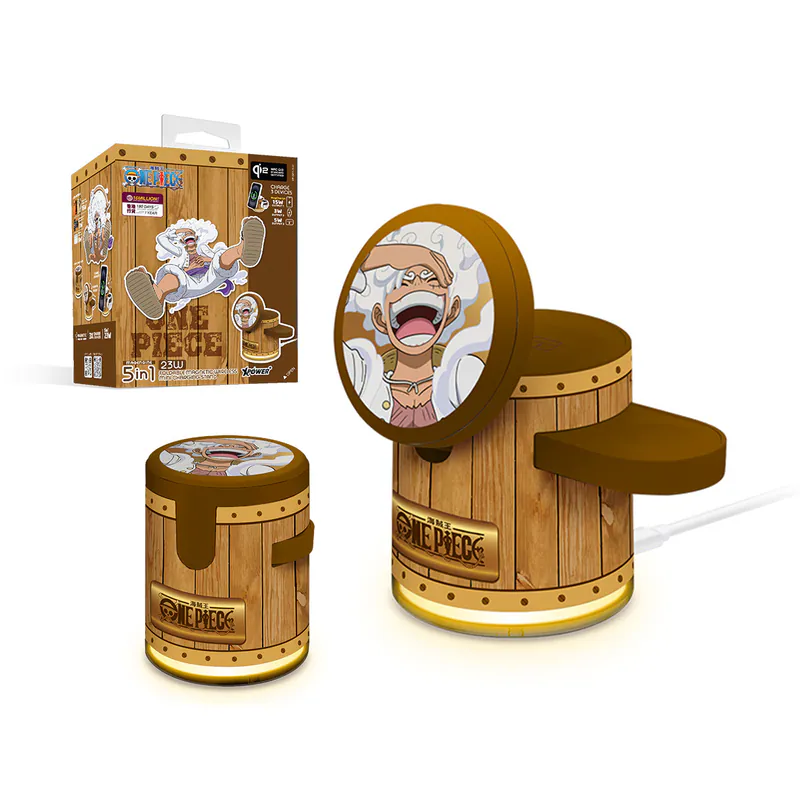 (暑假限時優惠)XPower x One Piece GE1 Qi2迷你掌心5合1 MagCharge 15W磁吸無線充電座