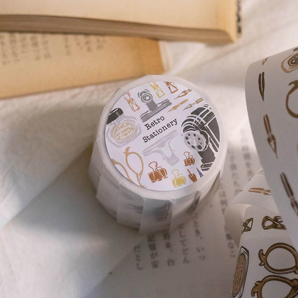 樂意Loi．文具小集 復古文具  5cm割型模造紙膠帶 <整捲/分裝>