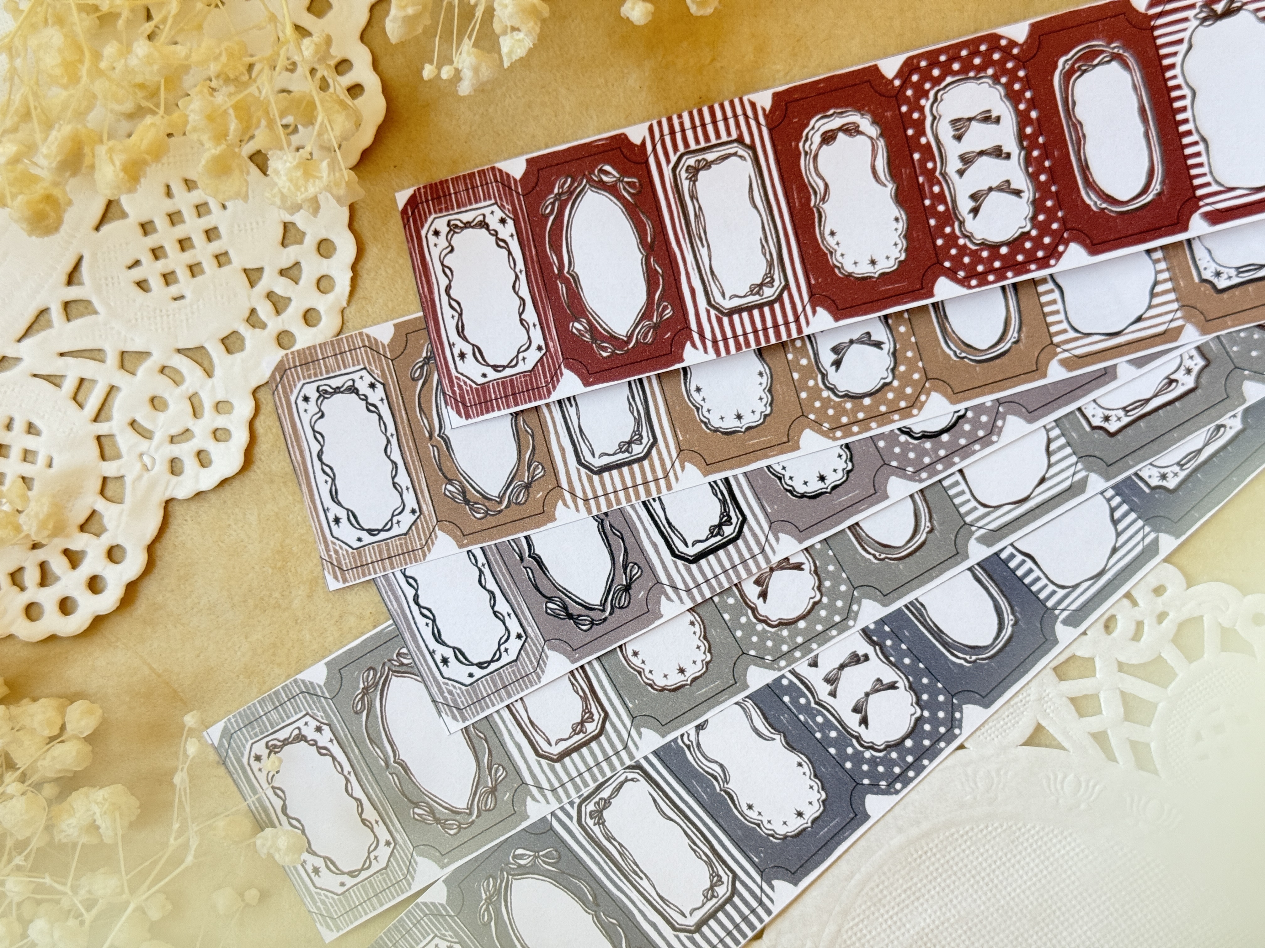 樂意Loi．法式蝴蝶結 3cm割型模造紙膠帶 <整捲/分裝>