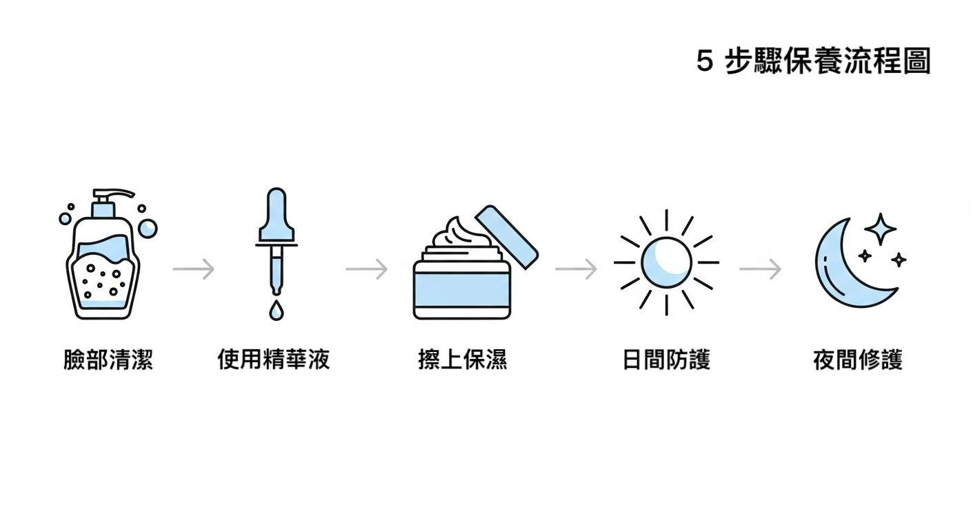 有效美白的5種保養步驟