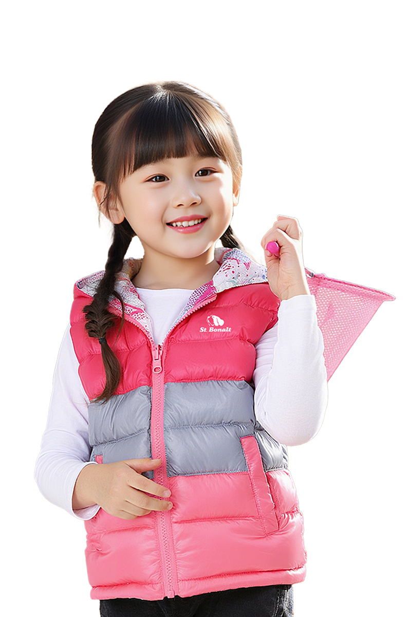 雙面穿連帽羽絨背心│童款 FK9033