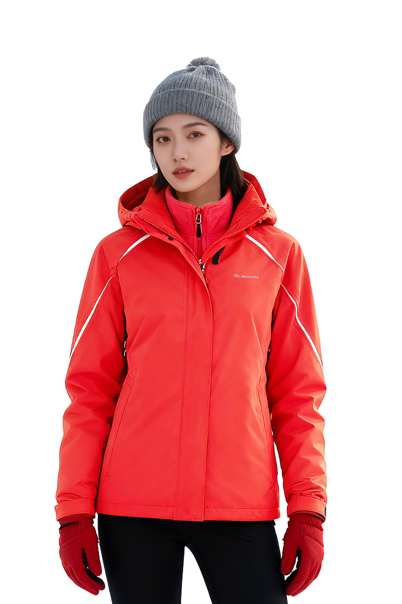 三合一抓絨衝鋒衣｜女款 FW2010 (防風、防水、保暖、透氣、外套)