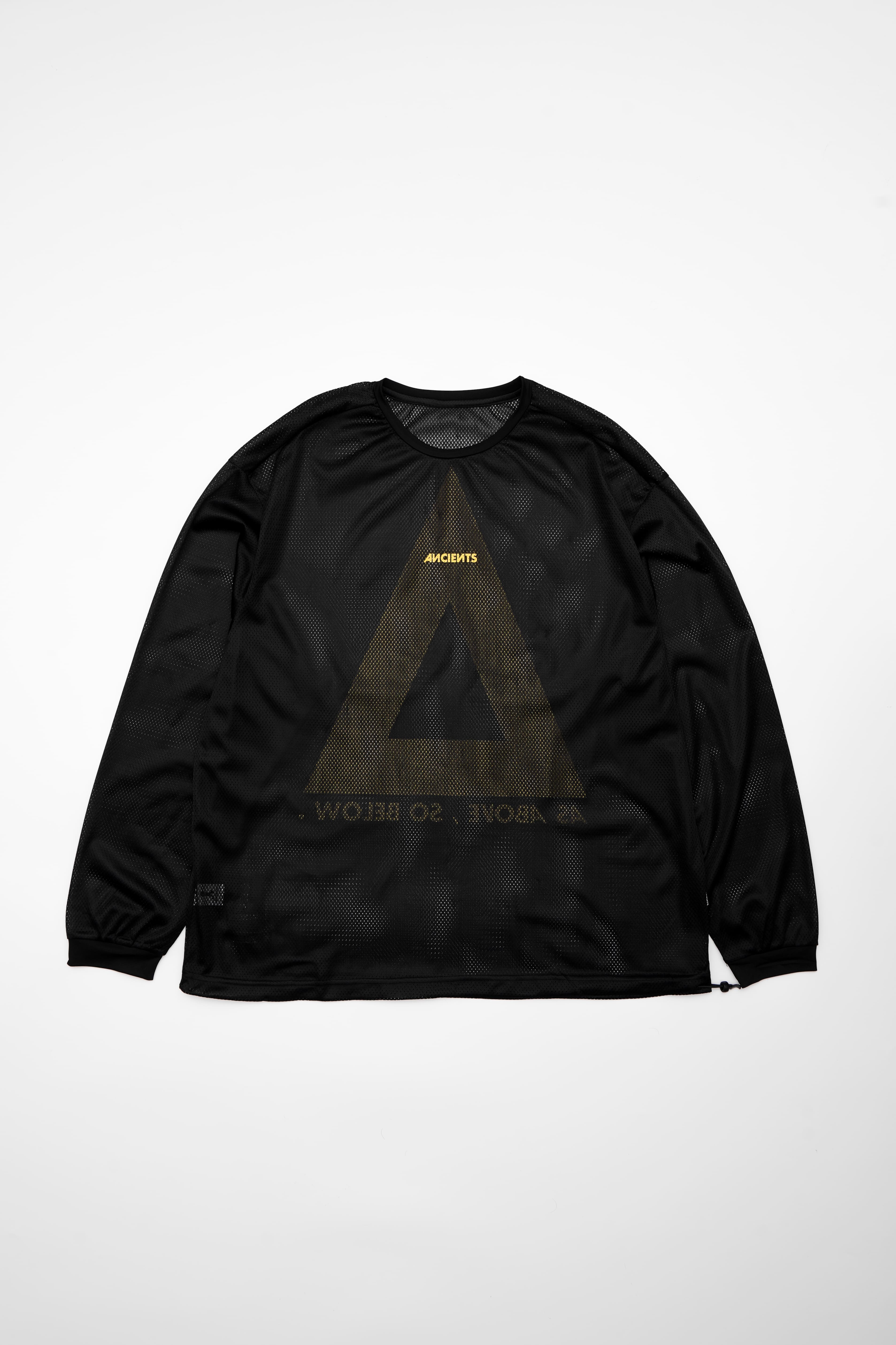 ANCIENTS TECHNICAL LONG SLEEVE TEE AS25TYLS01 BLACK YELLOW