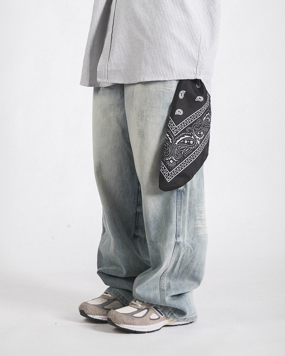 D.CLOSET 褲襟 層次感搭配