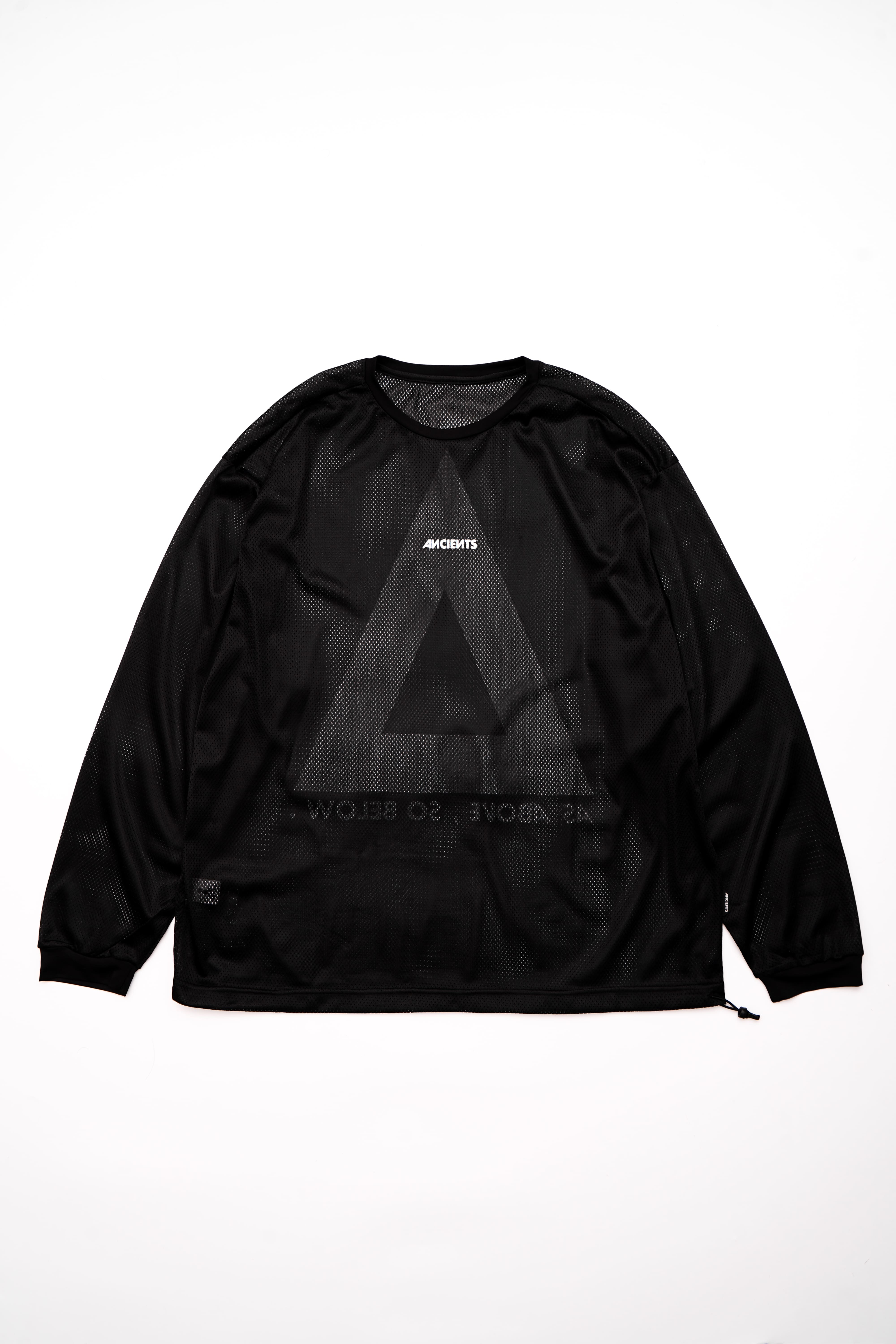 ANCIENTS TECHNICAL LONG SLEEVE TEE AS25TYLS01 BLACK WHITE