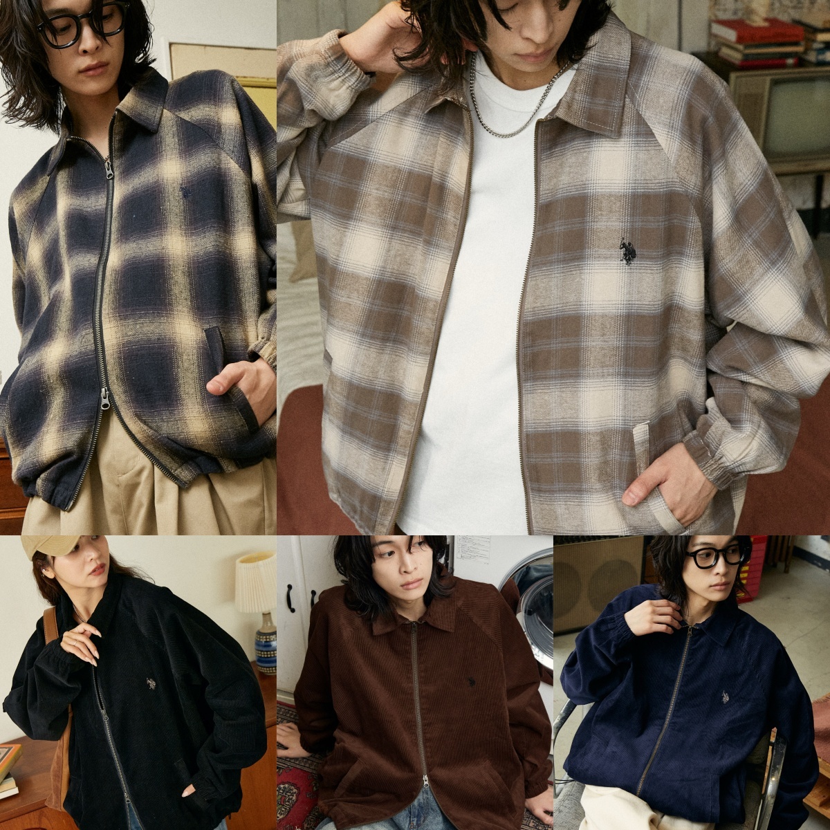 限時折扣預購┃U.S. POLO ASSN. 刺繡 燈芯絨 格紋 夾克 外套