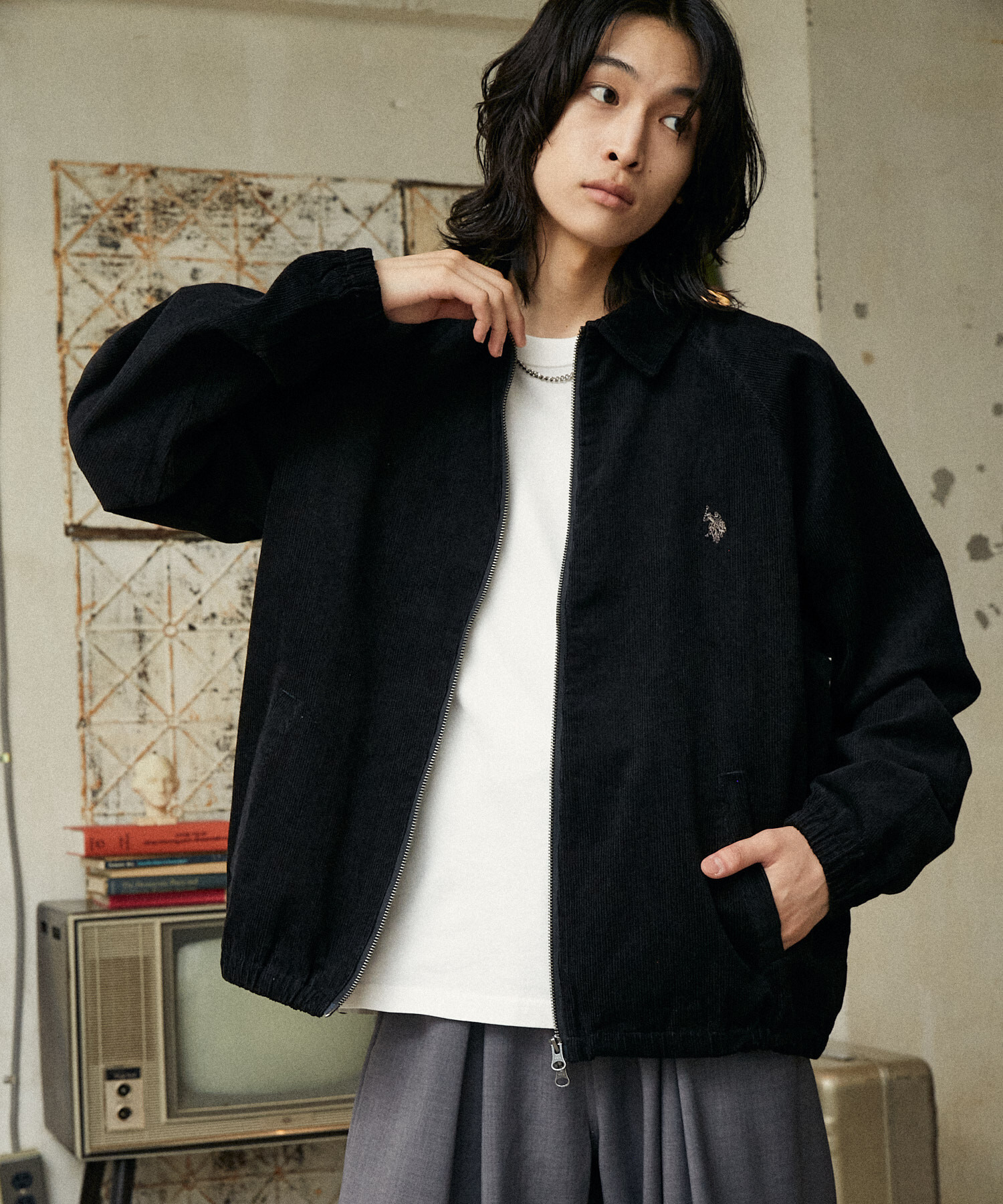 限時折扣預購┃U.S. POLO ASSN. 刺繡 燈芯絨 格紋 夾克 外套