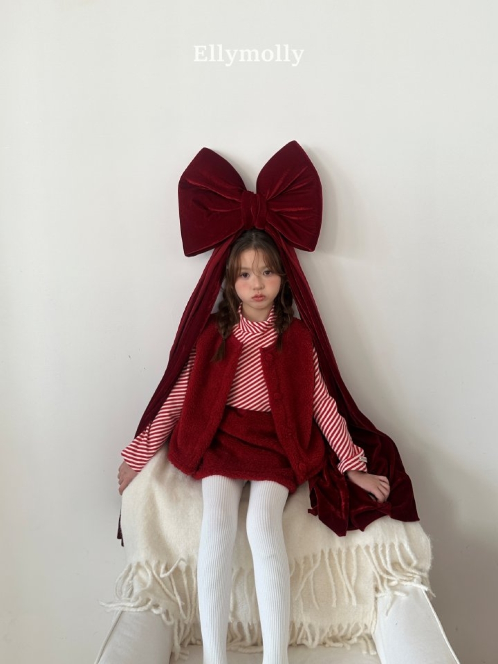 Ellymolly 羊羔絨小短裙 / 2色