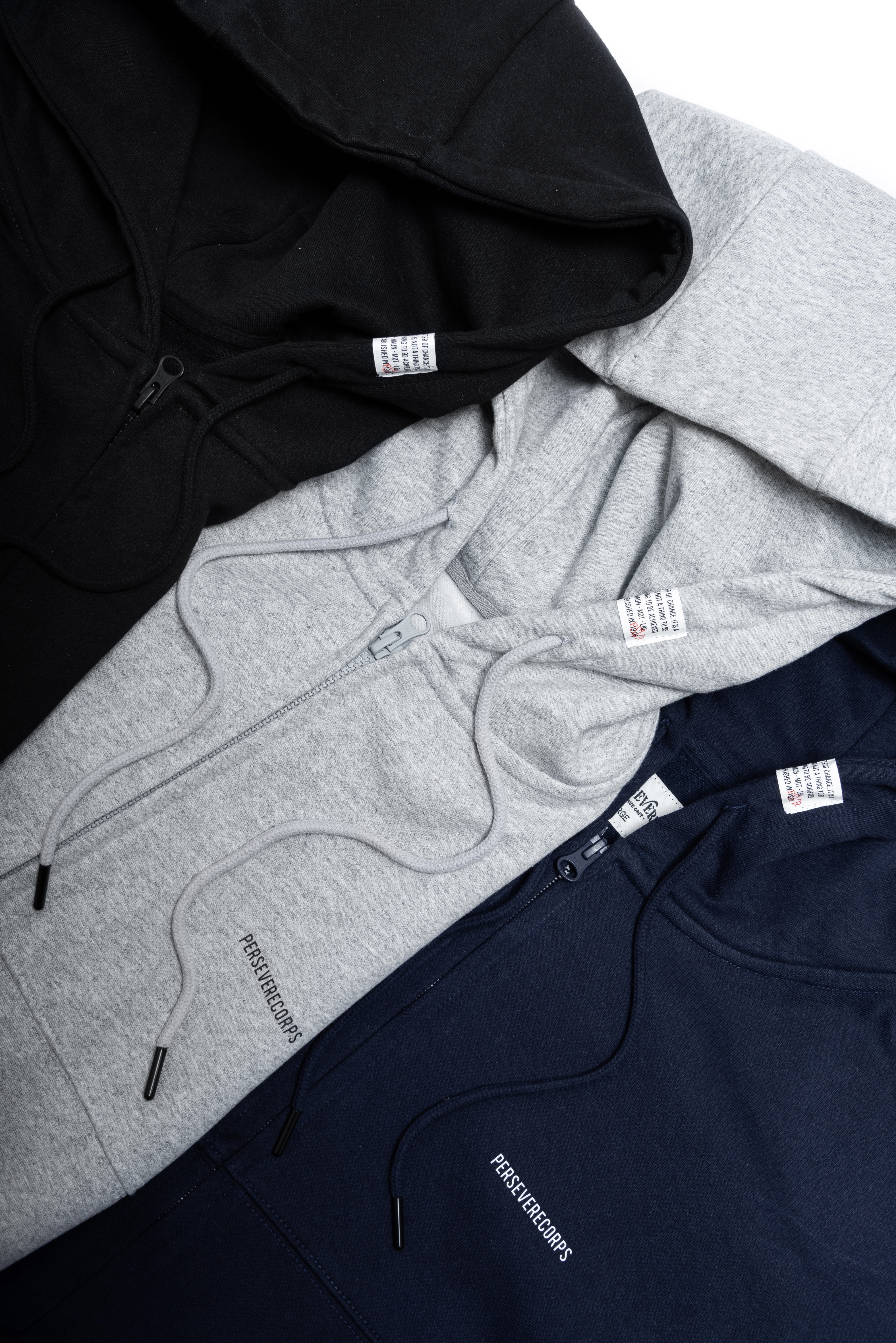 PERSEVERE HEAVYWEIGHT COTTON HOODIE JACKET 秋冬高磅數棉質連帽外套