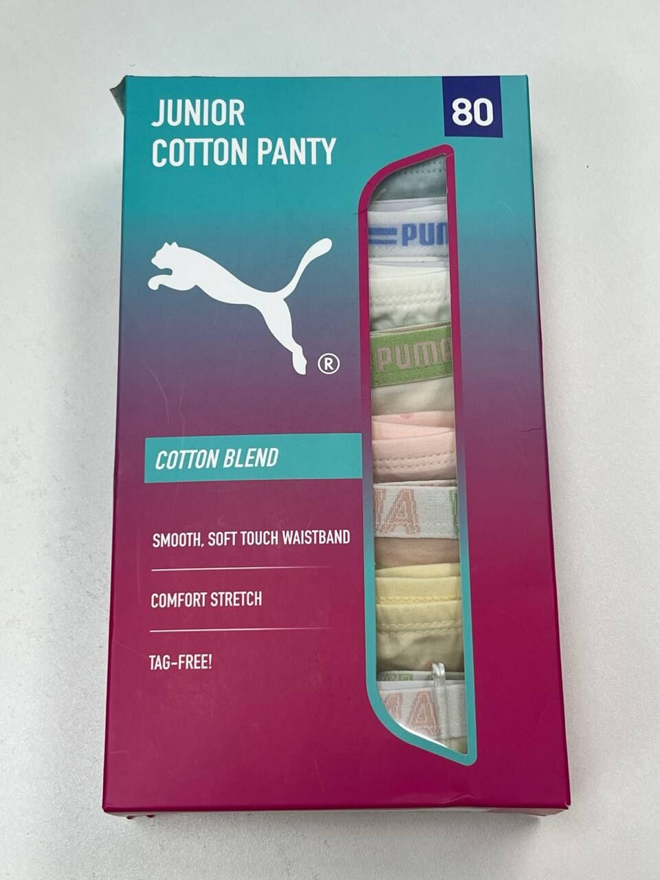 [S] KOREA PUMA 5B JUNIOR COTTON GIRLS PANTY 8PK, 778087-5B (SZZ846)