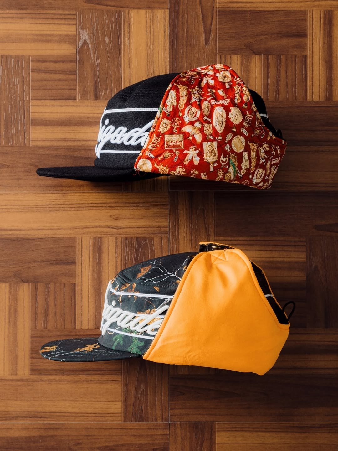 BRIGADE EAR FLIP PILLBOX HAT CAMO