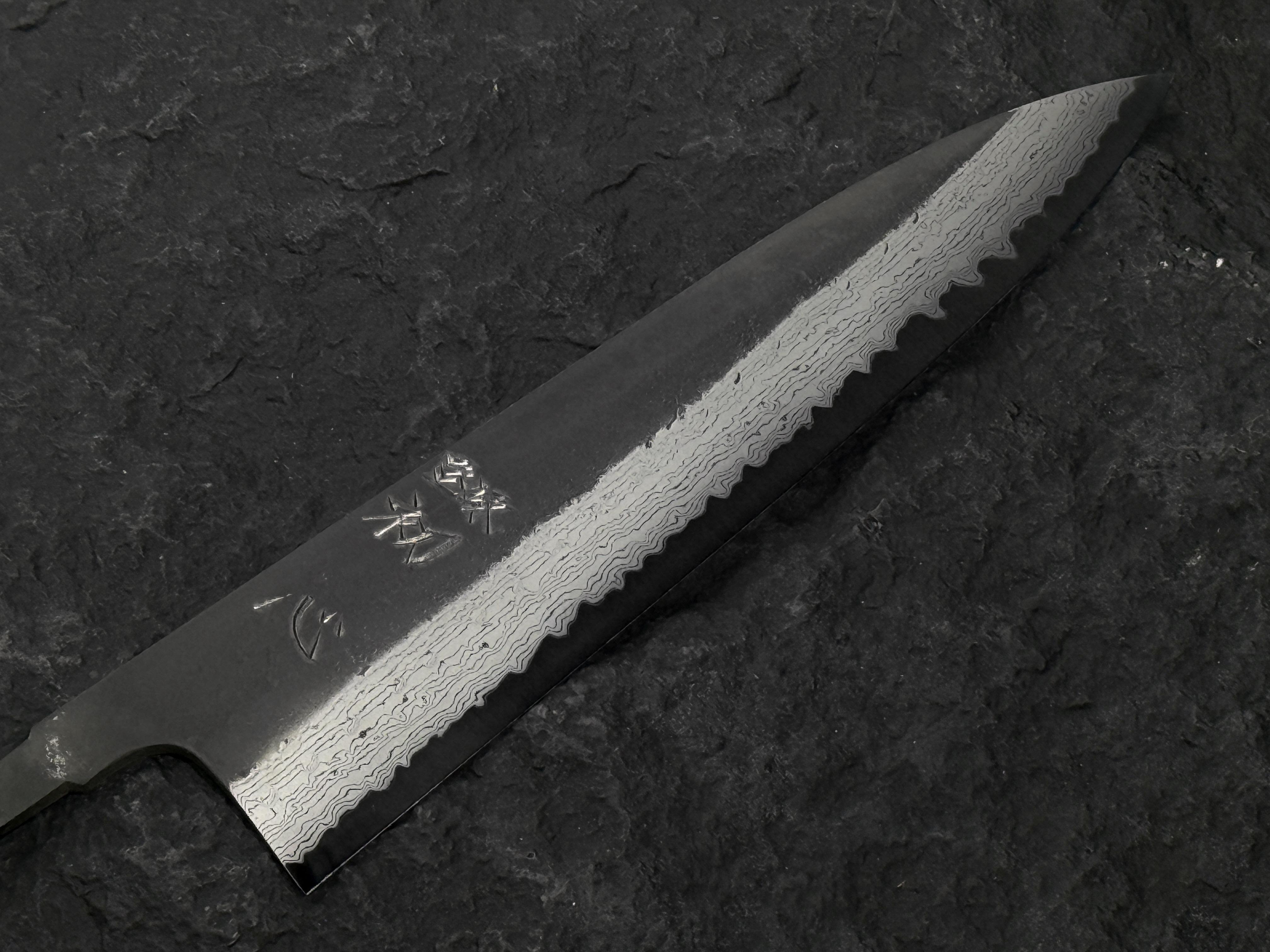 初心 蜃気楼 超青鋼 黒打 墨流 牛刀