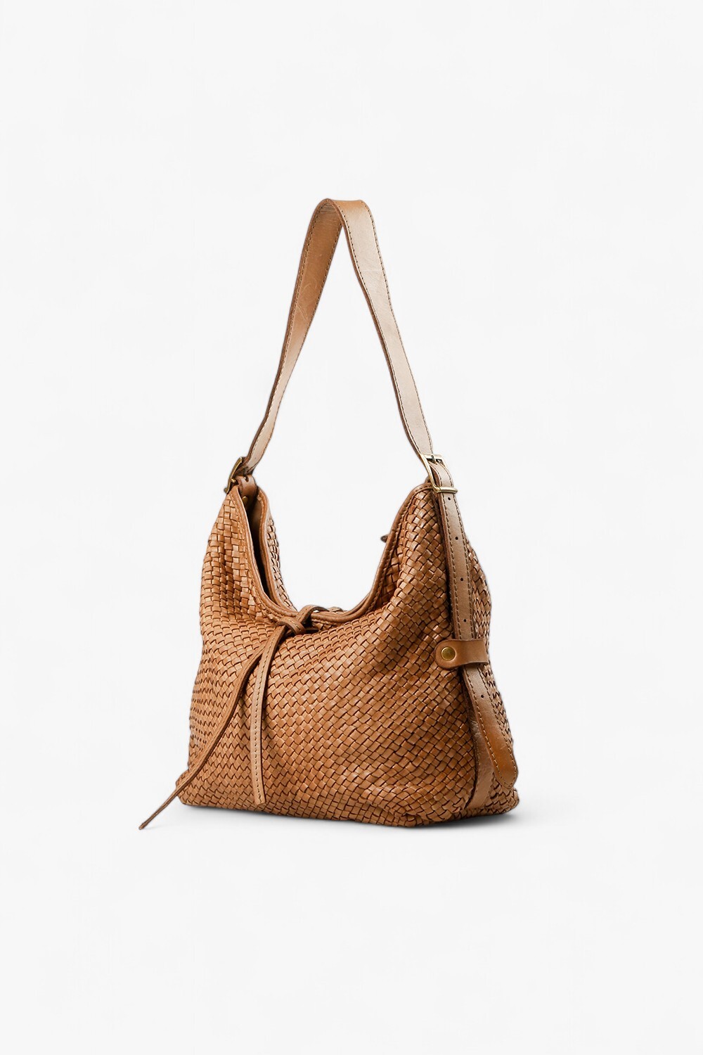 CODA 細編織蝴蝶結肩背包 蘑菇