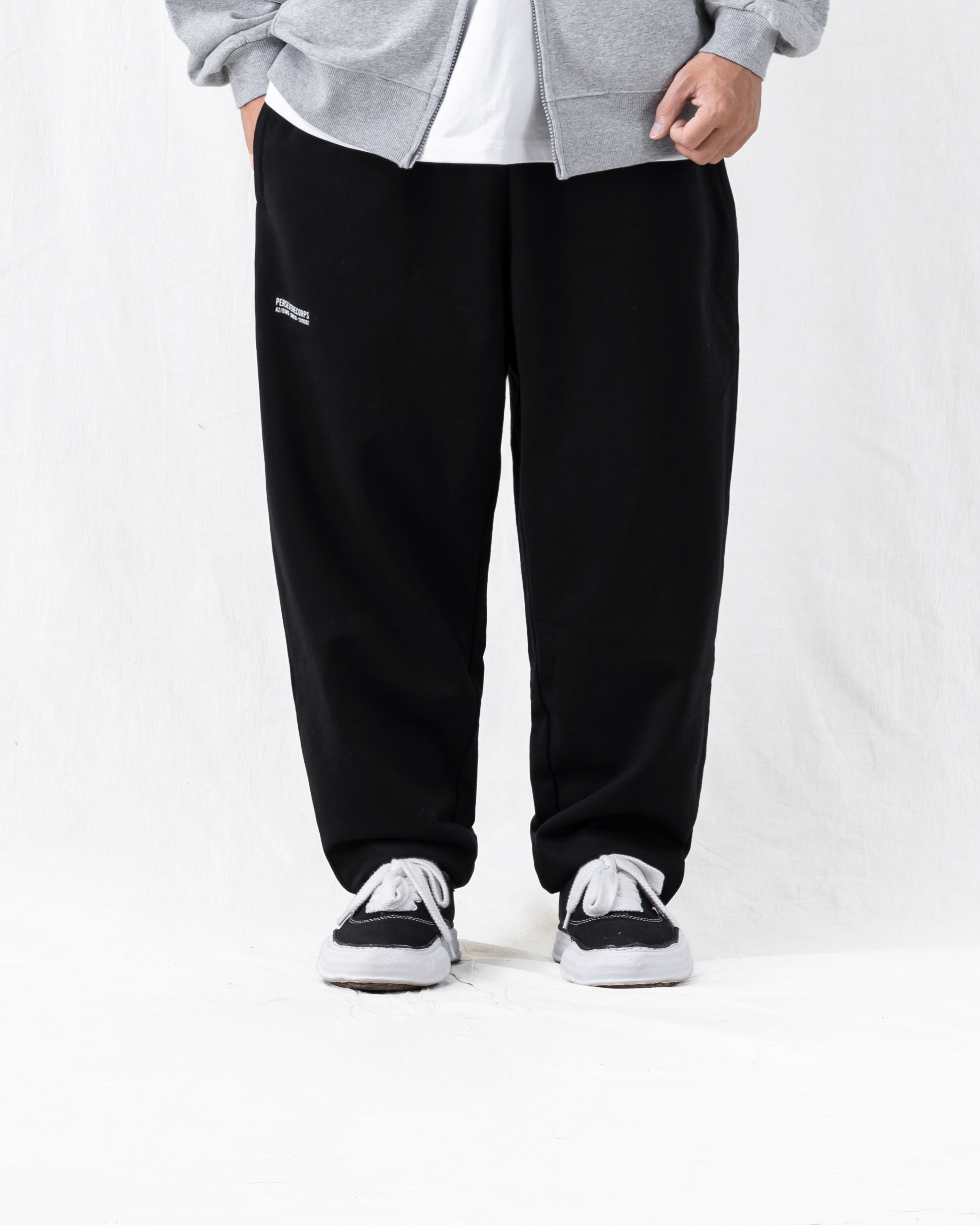 PERSEVERE HEAVYWEIGHT COTTON SWEATPANTS 黑色