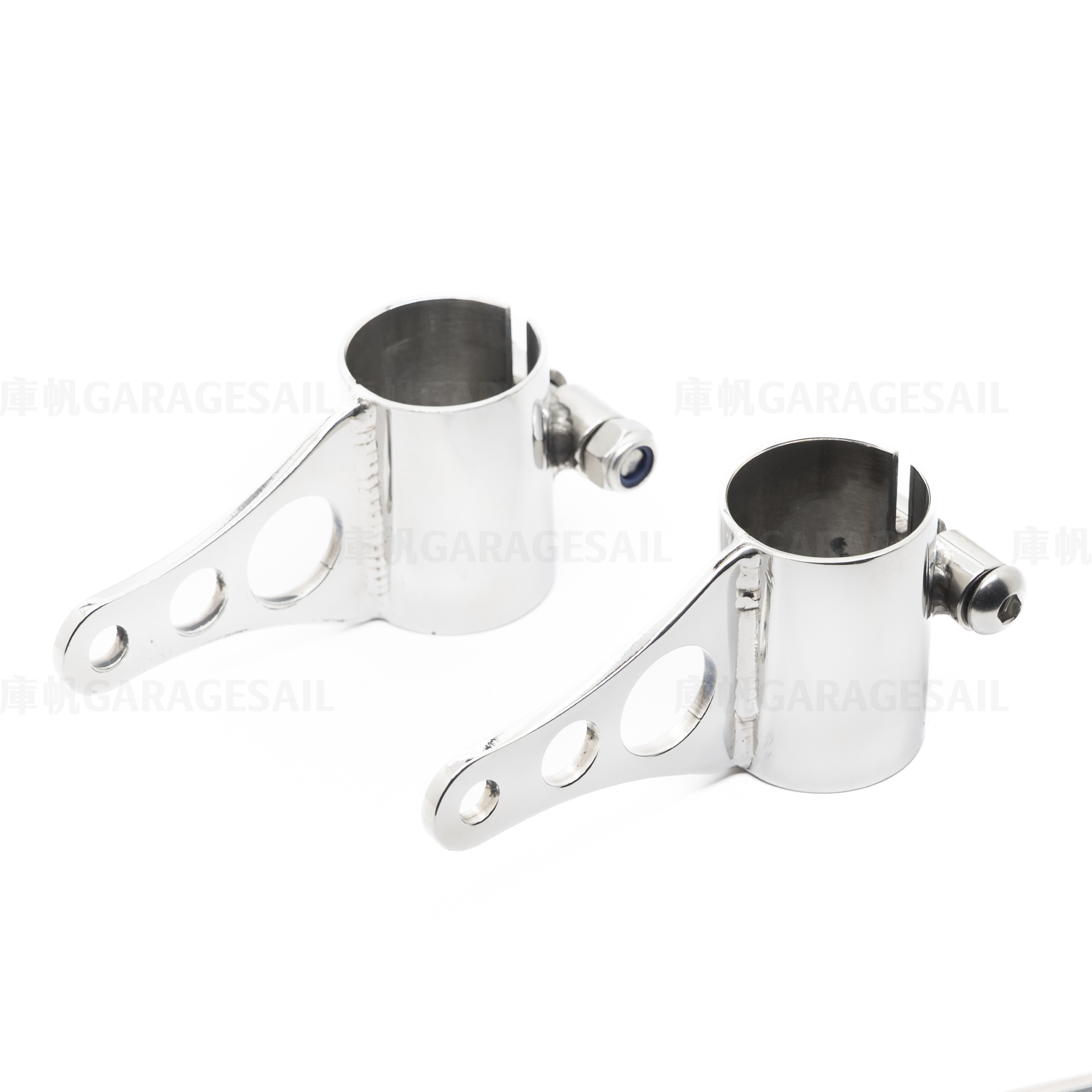 HideWork 大燈吊耳 支架 (33-35mm) - 銀