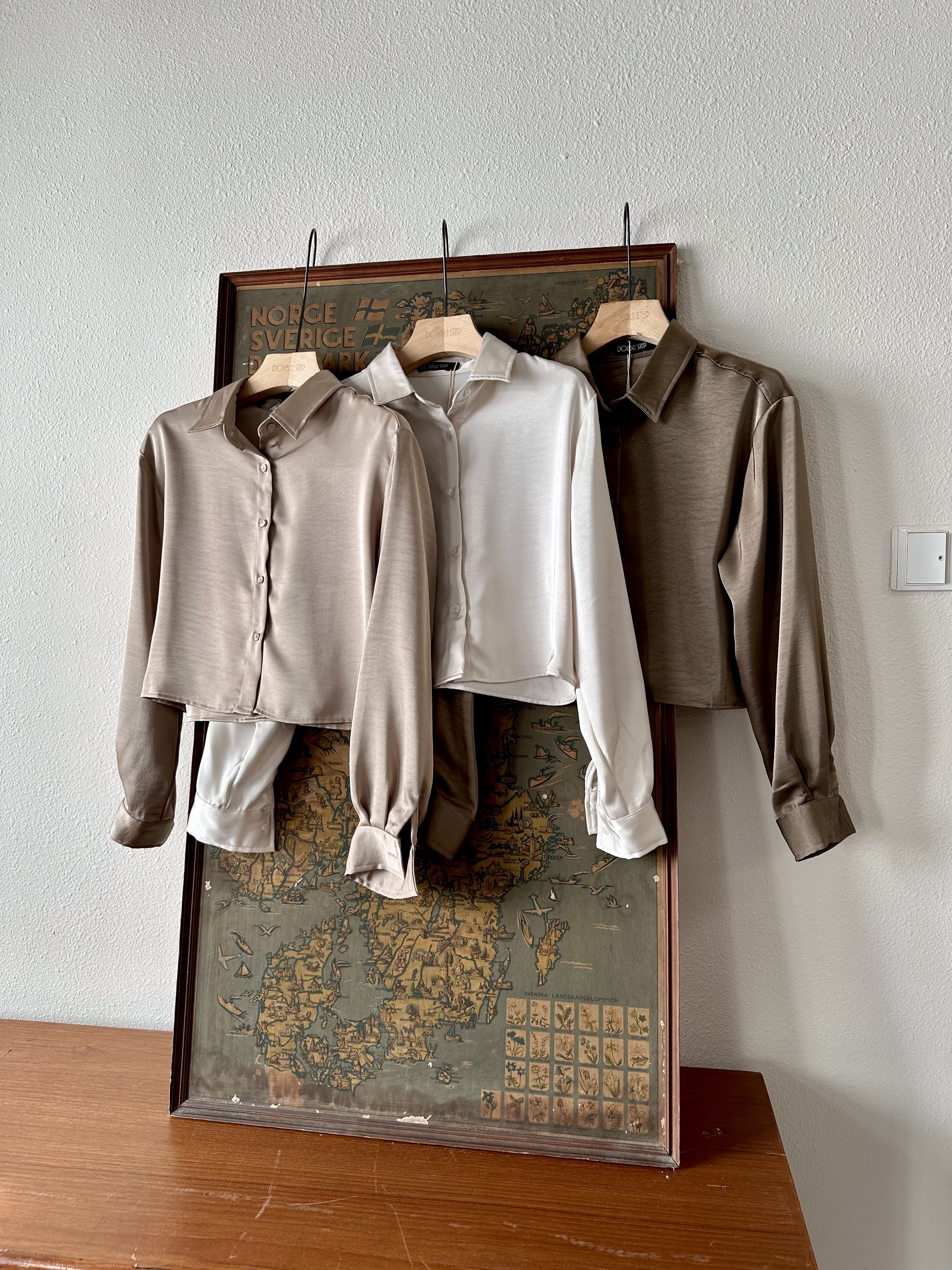 溫柔風～柔絲緞恤衫- BL53858