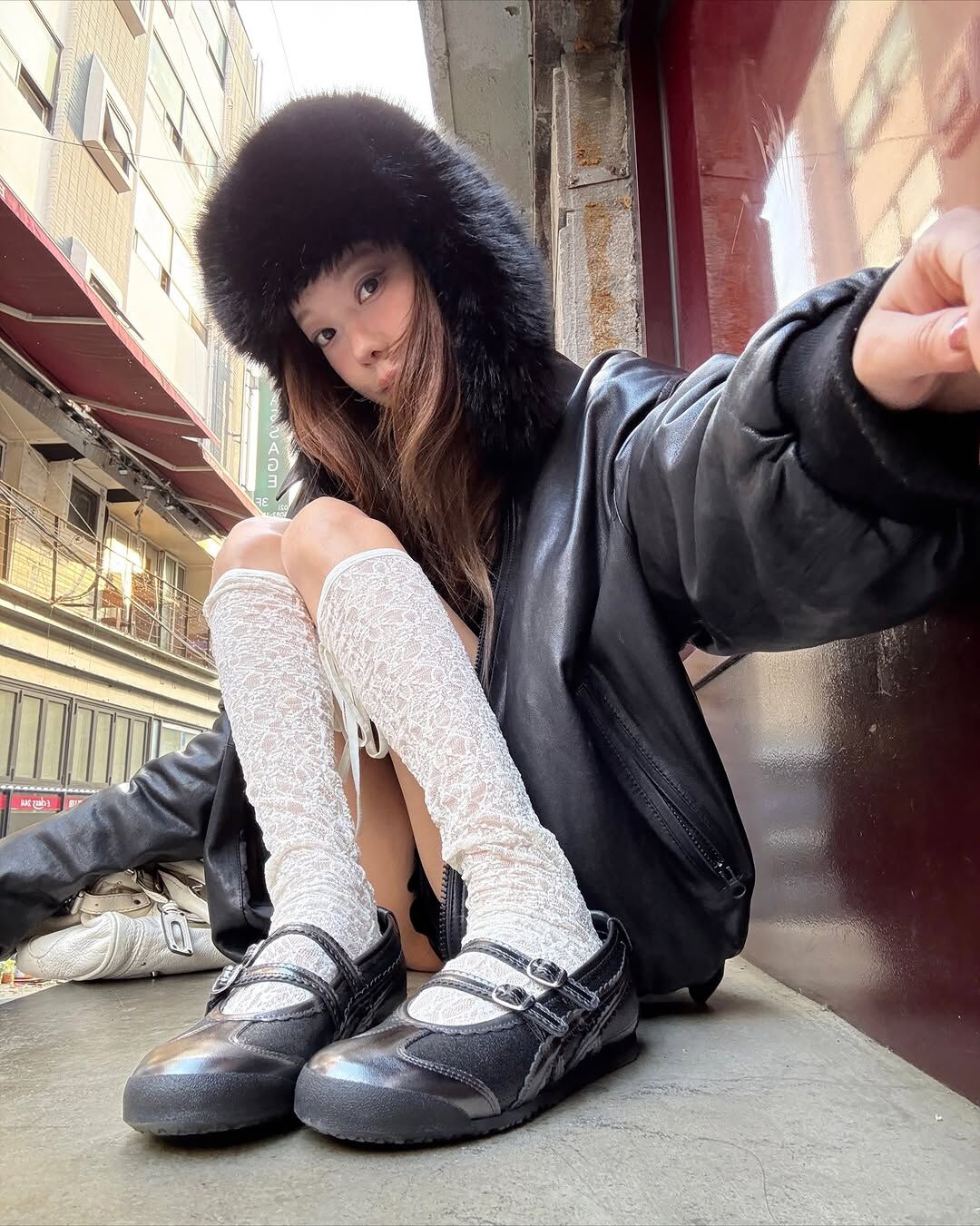 Onitsuka Tiger MEXICO 66 TGRS 鬼塚虎 德訓鞋 銀河黑 閃粉 女鞋 1182A677-001 / 預購