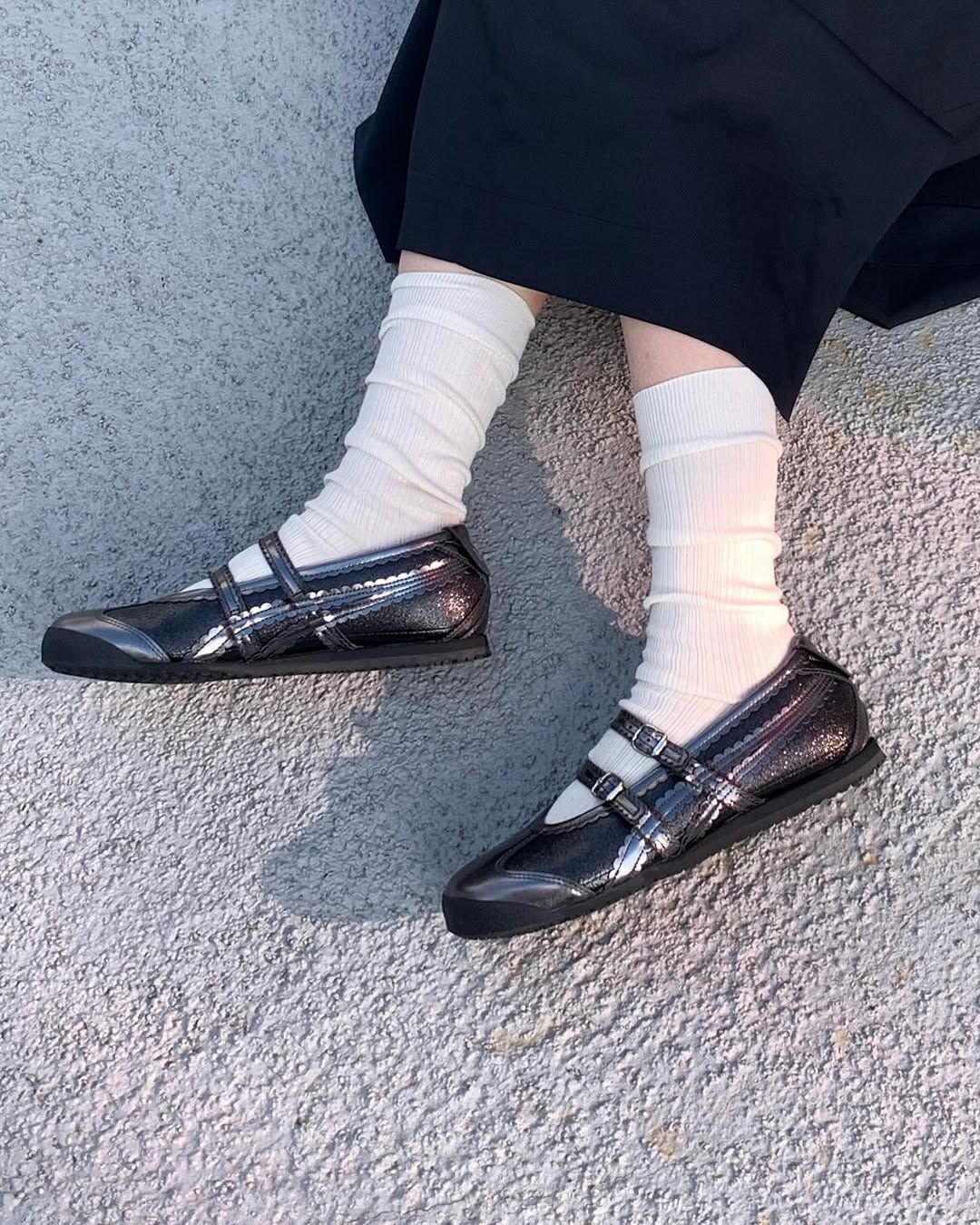 Onitsuka Tiger MEXICO 66 TGRS 鬼塚虎 德訓鞋 銀河黑 閃粉 女鞋 1182A677-001 / 預購