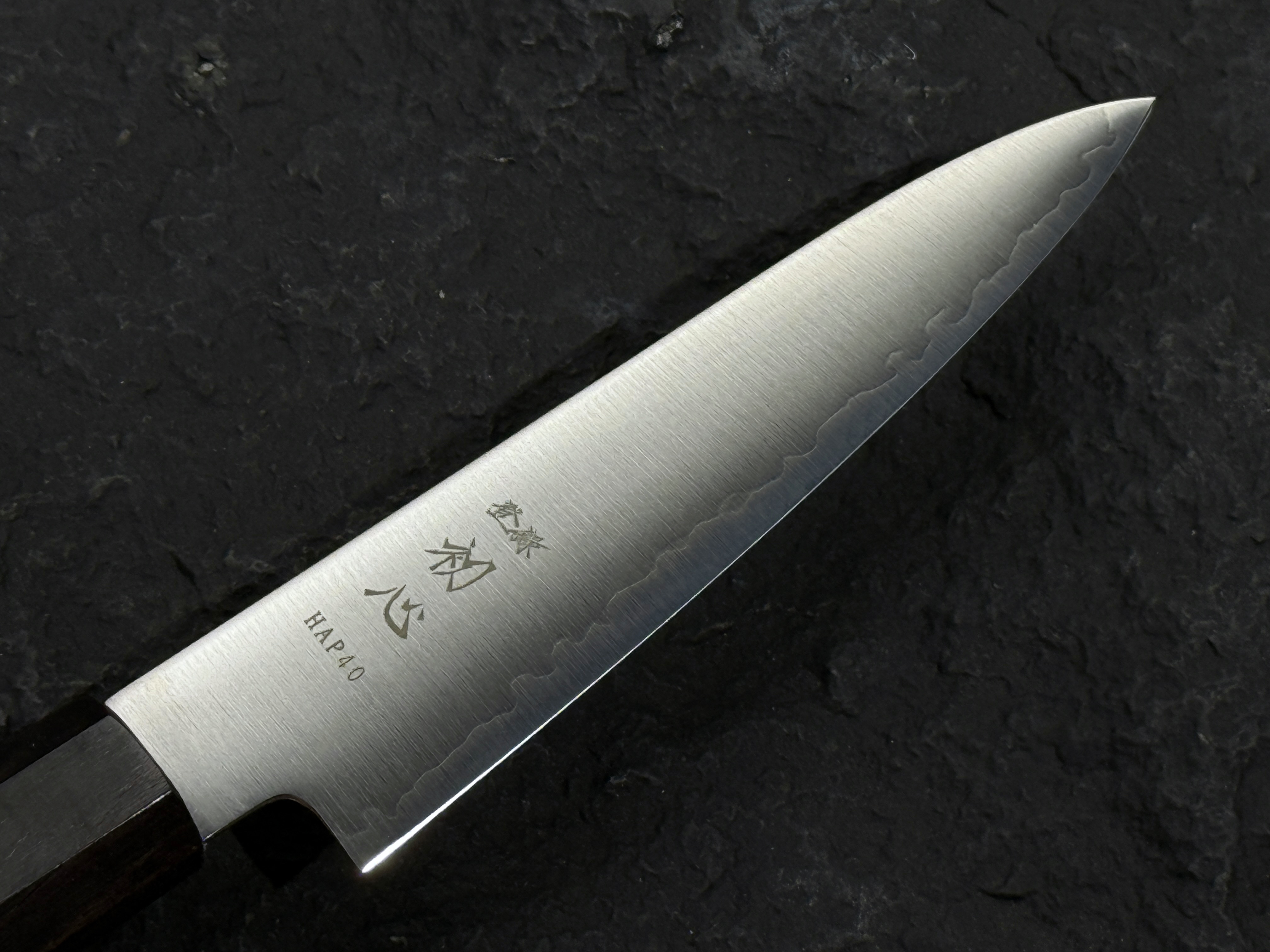 初心 隼 HAP40 粉末鋼 小刀 黑檀柄
