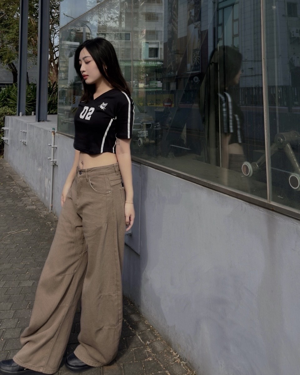 斜紋布 解構 彎刀褲