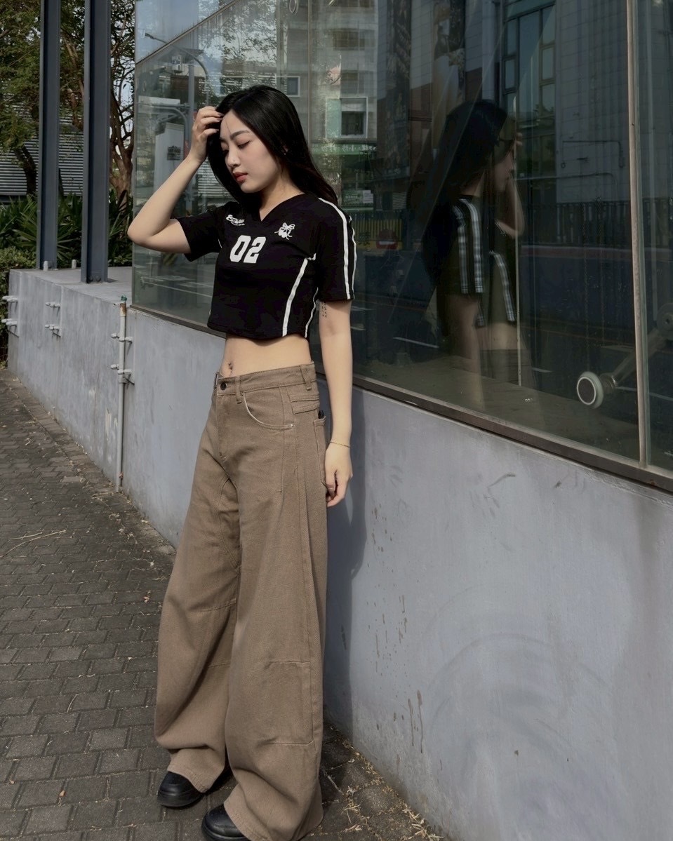 斜紋布 解構 彎刀褲