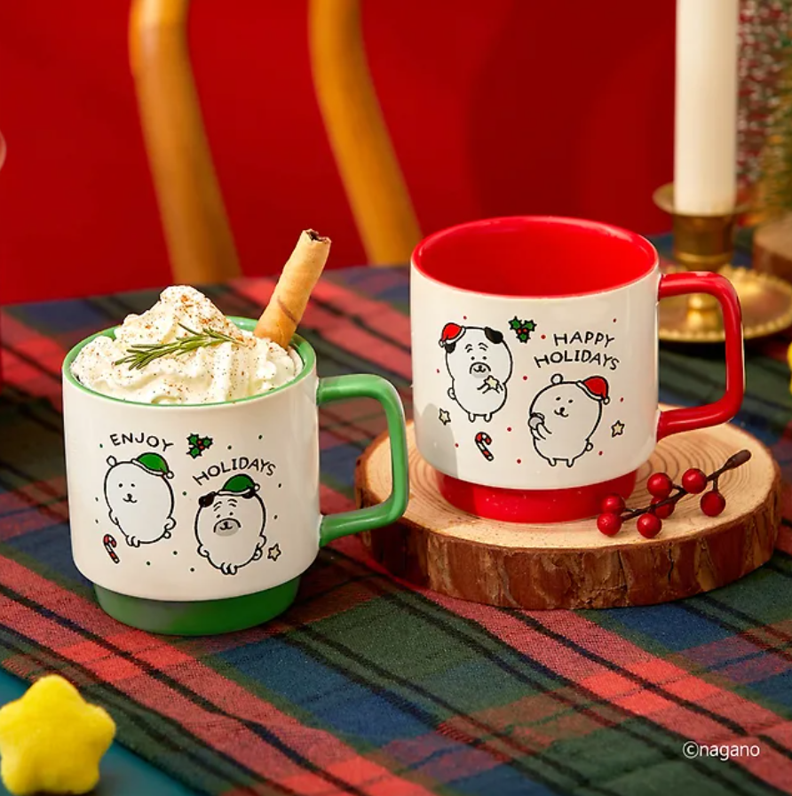 預訂｜韓國限定 白熊 節日馬克杯兩件套 (禮盒裝)