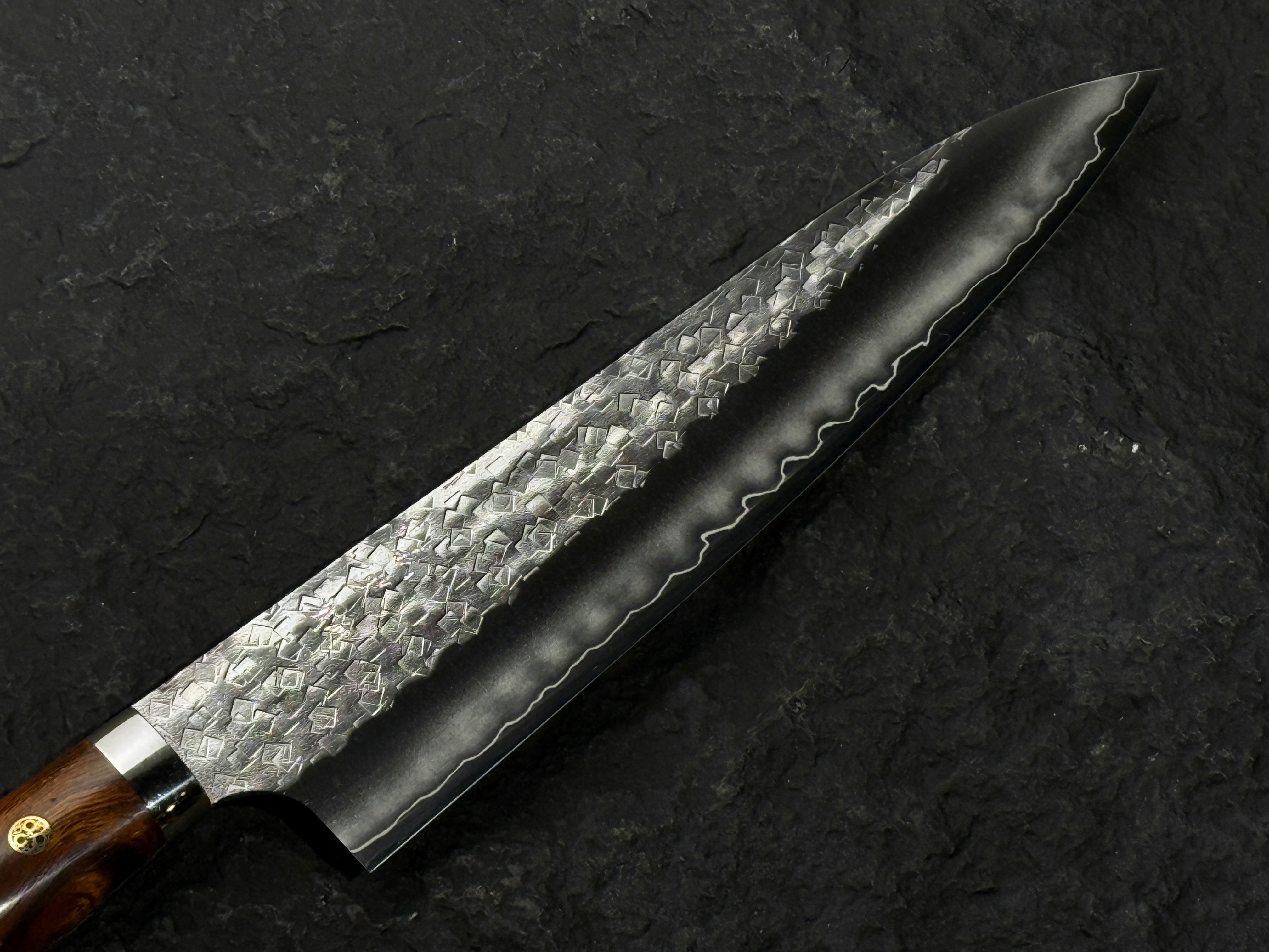 加藤義実 SG2 粉末鋼 角槌目 牛刀 洋式 沙漠鐵木柄