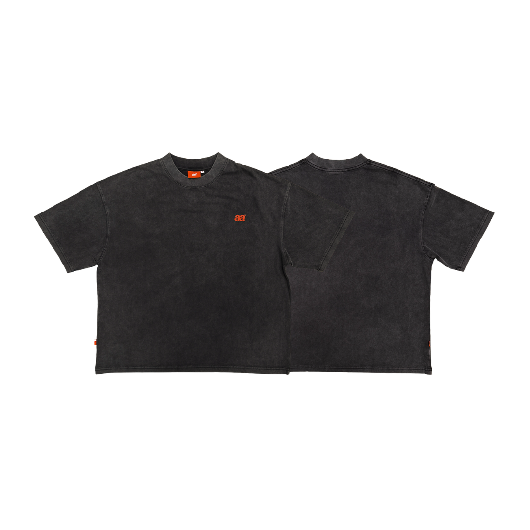 A.A Graphic Washed Tee 寬版水洗短袖