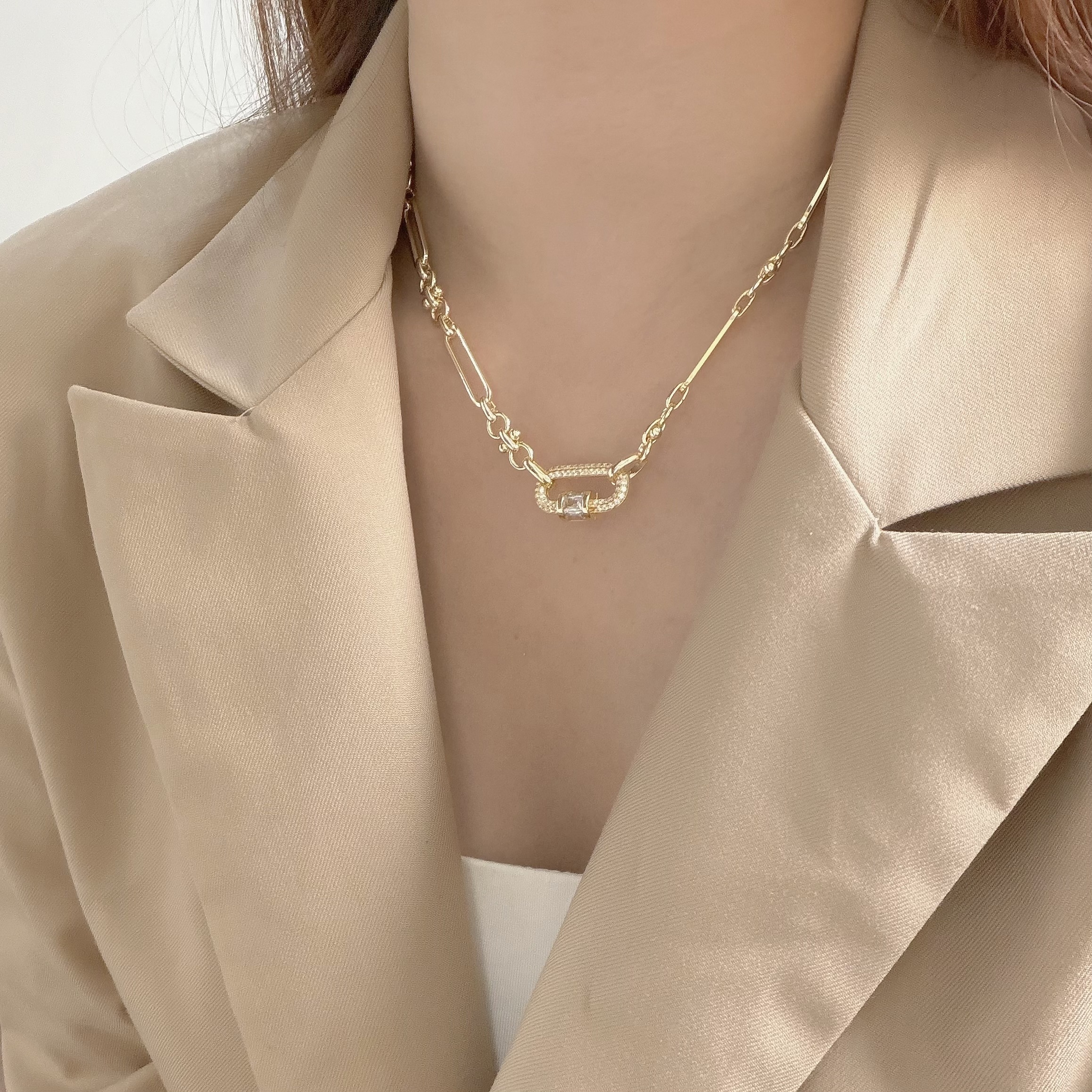 K113排鑽橢圓鏈條頸鏈